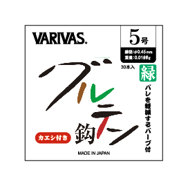 ［VARIVAS］グルチン鈎 【カエシ有リ】（綠鯽鉤倒刺）-188